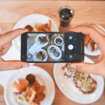 Handyfotos im Restaurant