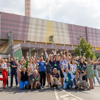 Mit Motivation dabei: Teilnehmer*innen beim Barcamp