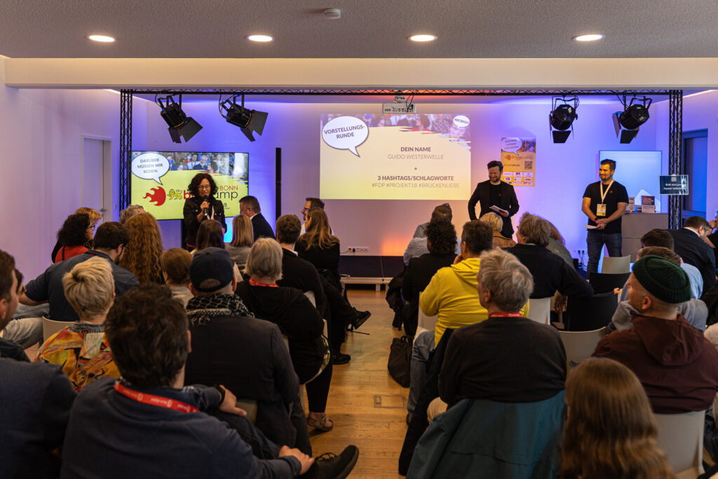 Vorstellungsrunde beim Barcamp
